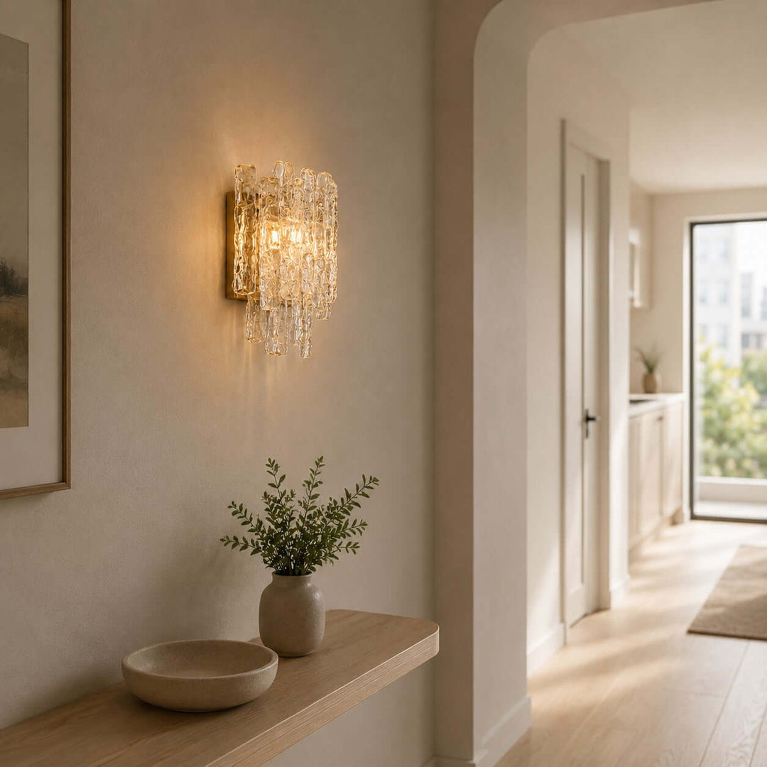 Luvira Wall Sconce - French Style Glass Wall Sconce for Wall