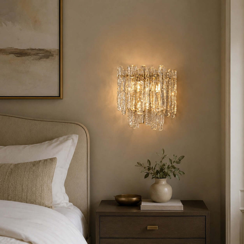 Luvira Wall Sconce - French Style Glass Wall Sconce for Wall