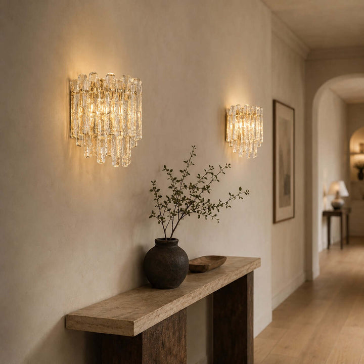 Luvira Wall Sconce - French Style Glass Wall Sconce for Wall