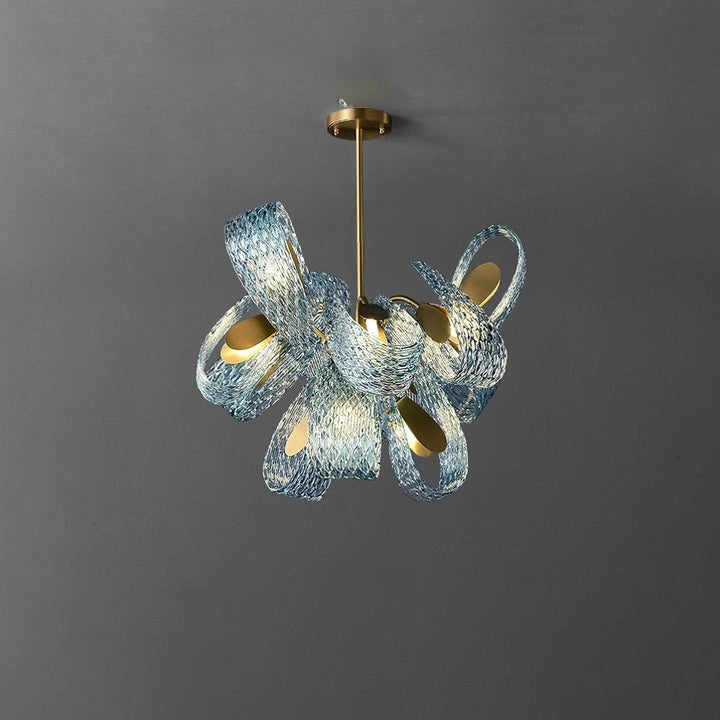 Luvonea Chandelier – Modern Stained Glass Dining Ligh | Vinlighting