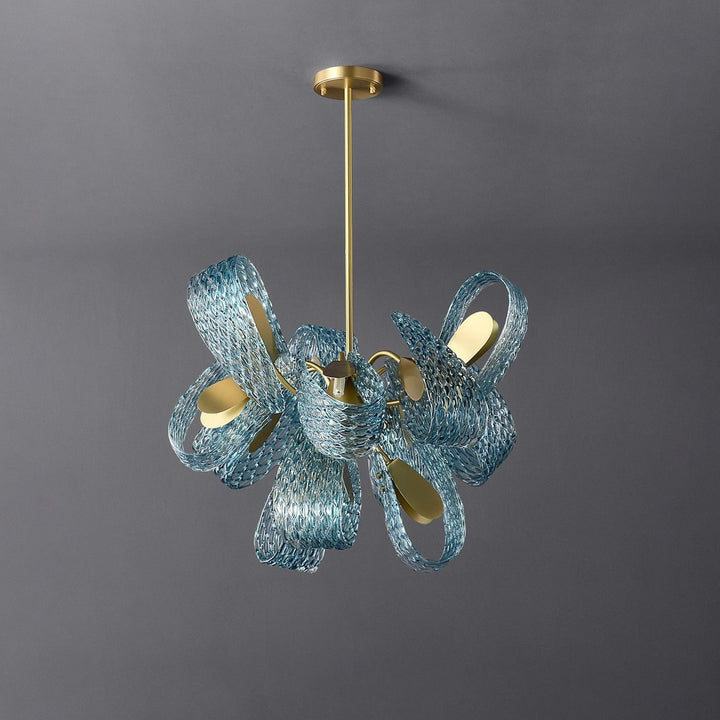 Luvonea Chandelier – Modern Stained Glass Dining Ligh | Vinlighting
