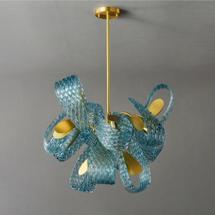 Luvonea Chandelier – Modern Stained Glass Dining Ligh | Vinlighting