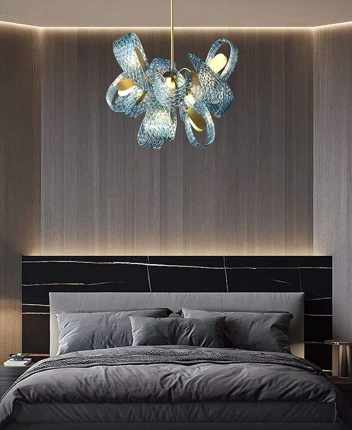 Luvonea Chandelier – Modern Stained Glass Dining Ligh | Vinlighting
