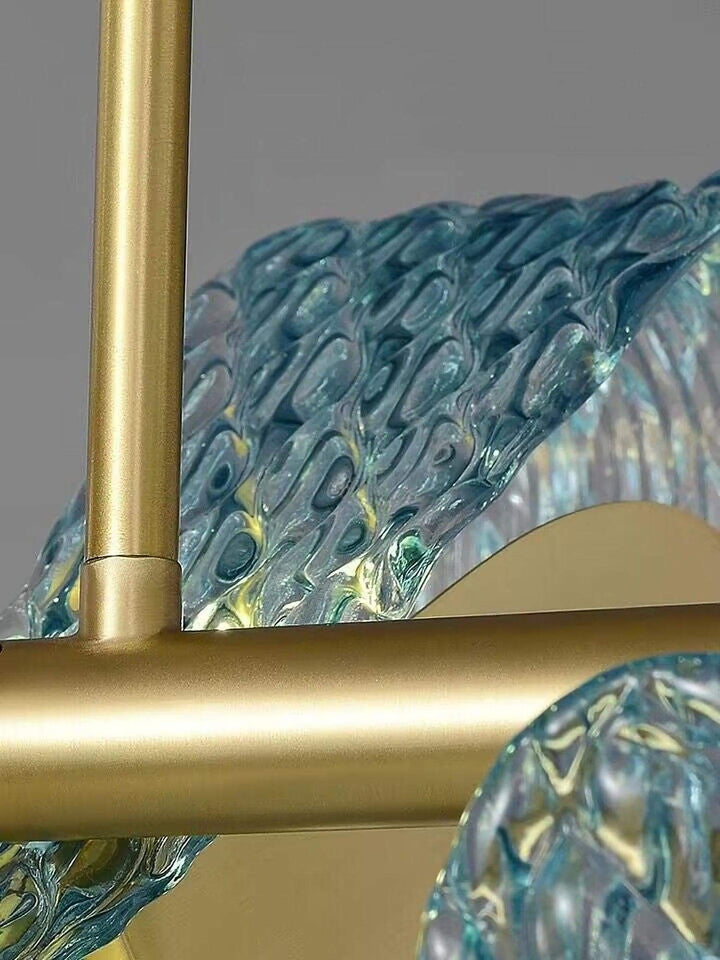 Luvonea Chandelier – Modern Stained Glass Dining Ligh | Vinlighting