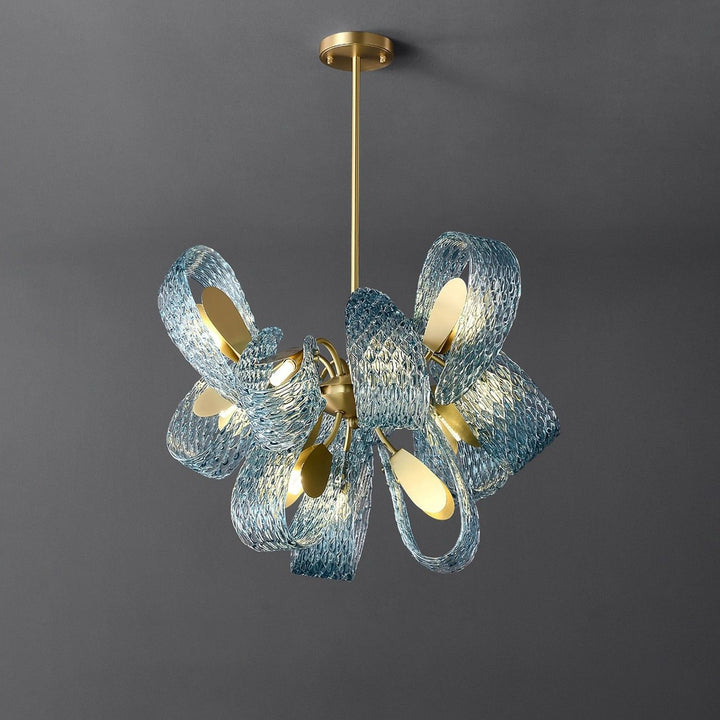 Luvonea Chandelier – Modern Stained Glass Dining Ligh | Vinlighting