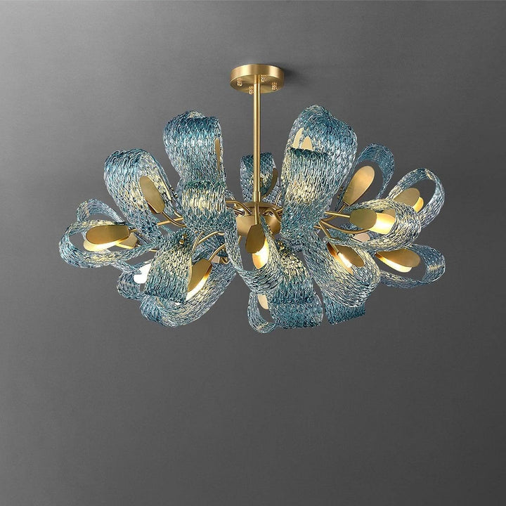 Luvonea Chandelier – Modern Stained Glass Dining Ligh | Vinlighting