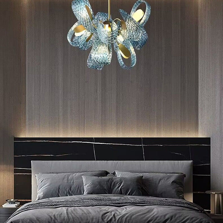 Luvonea Chandelier – Modern Stained Glass Dining Ligh | Vinlighting