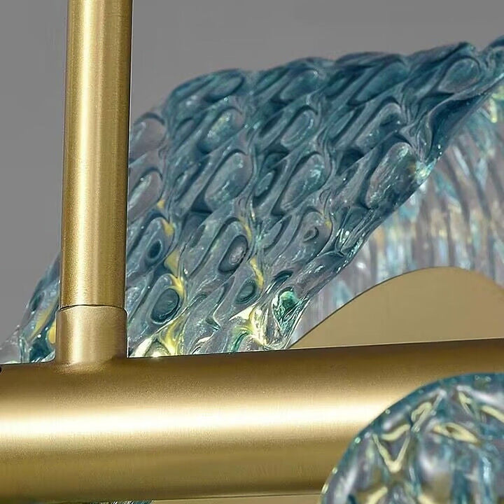 Luvonea Chandelier – Modern Stained Glass Dining Ligh | Vinlighting