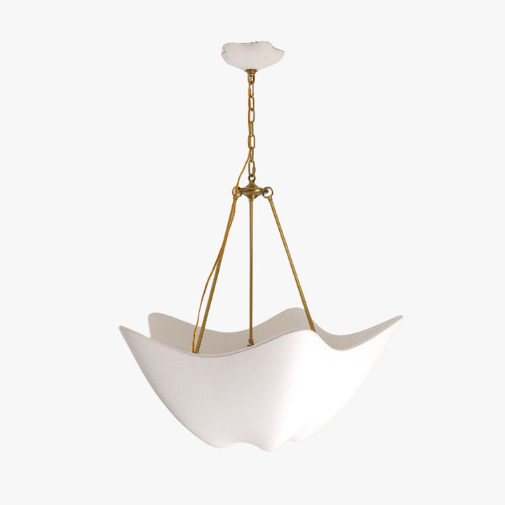 Luvonea Chandelier – Modern White Plaster Light for Dining Area | Vinlighting