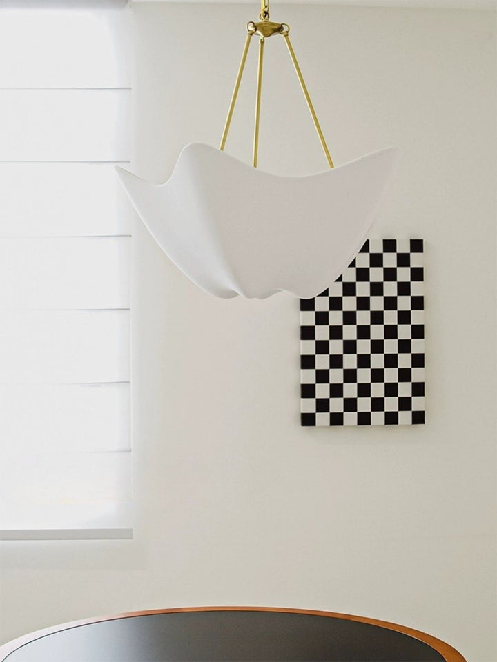 Luvonea Chandelier – Modern White Plaster Light for Dining Area | Vinlighting