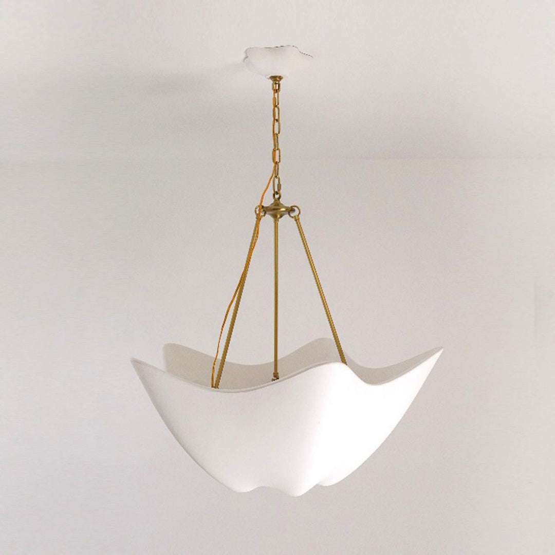 Luvonea Chandelier – Modern White Plaster Light for Dining Area | Vinlighting