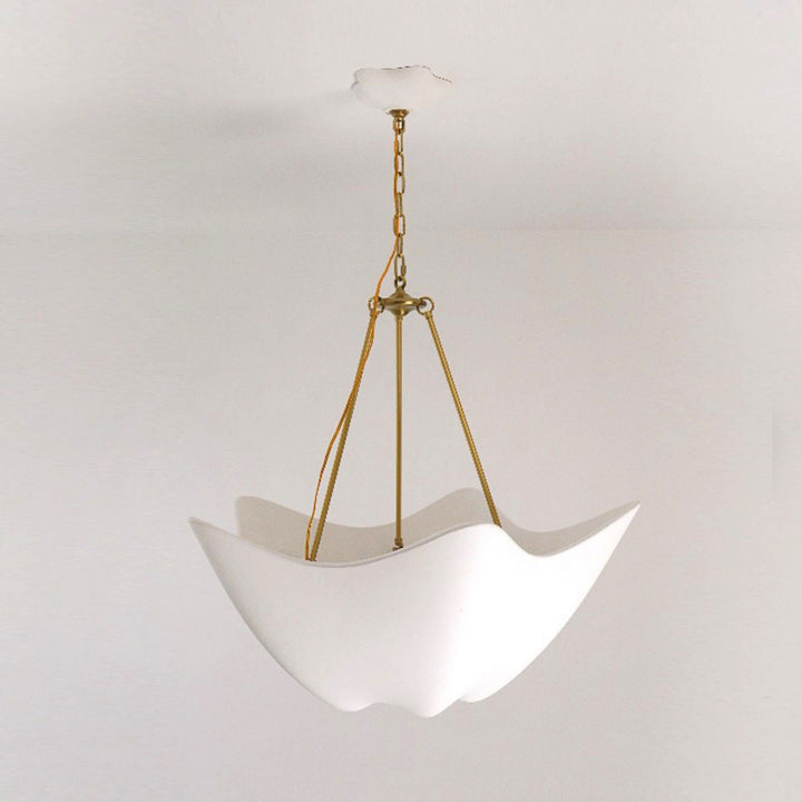 Luvonea Chandelier – Modern White Plaster Light for Dining Area | Vinlighting