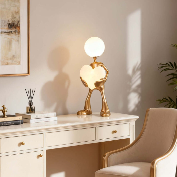 Luvora Table Lamp – Art Deco Modern Lamp for Living Room