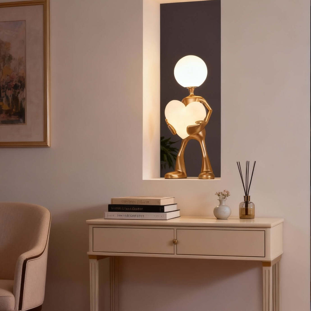 Luvora Table Lamp – Art Deco Modern Lamp for Living Room