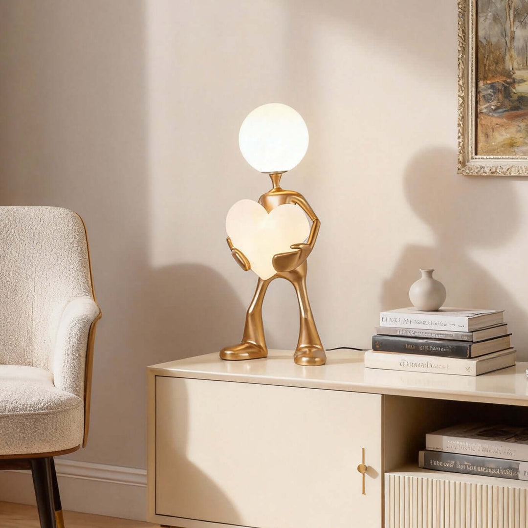 Luvora Table Lamp – Art Deco Modern Lamp for Living Room