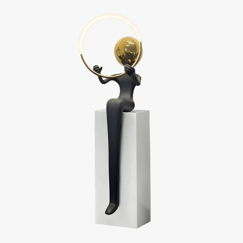 Lymora Sculpture Floor Lamp – Art Deco Decorative Lighting