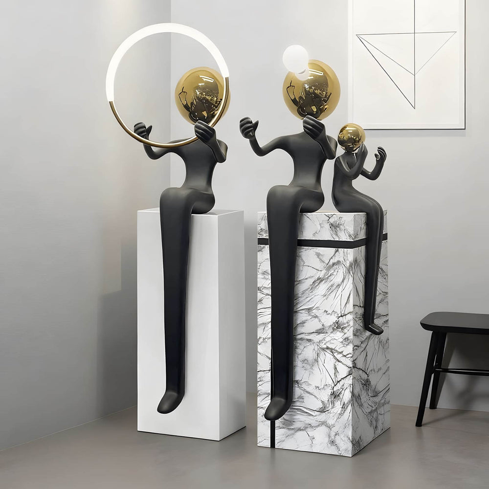 Lymora Sculpture Floor Lamp – Art Deco Decorative Lighting