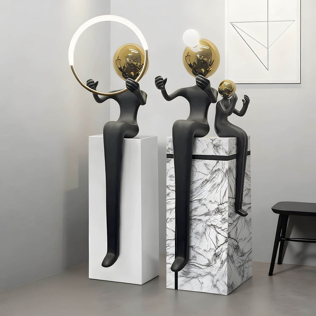 Lymora Sculpture Floor Lamp – Art Deco Decorative Lighting