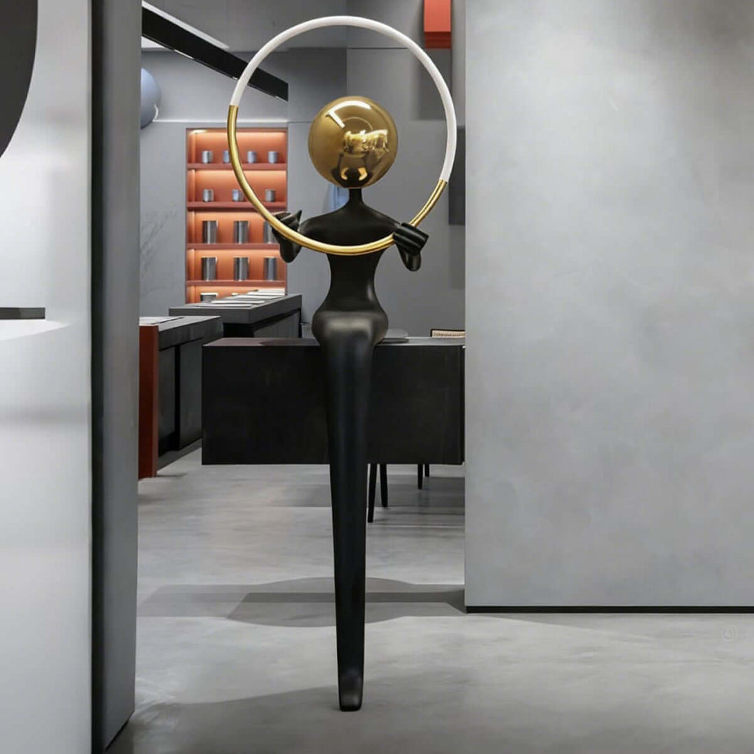 Lymora Sculpture Floor Lamp – Art Deco Decorative Lighting