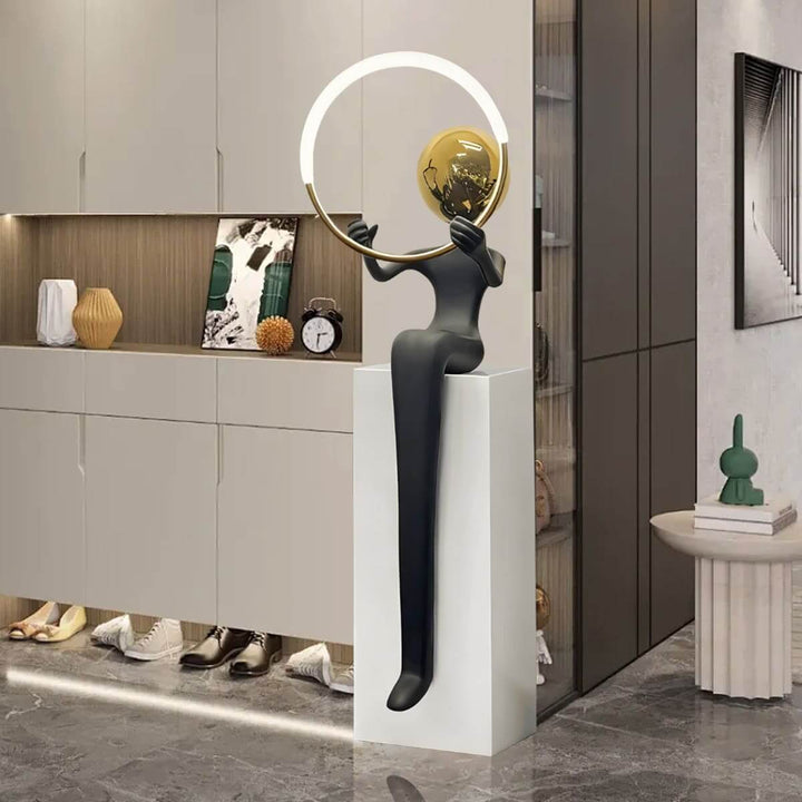 Lymora Sculpture Floor Lamp – Art Deco Decorative Lighting