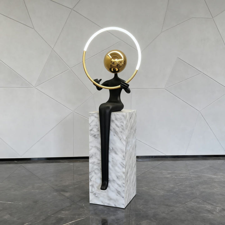 Lymora Sculpture Floor Lamp – Art Deco Decorative Lighting