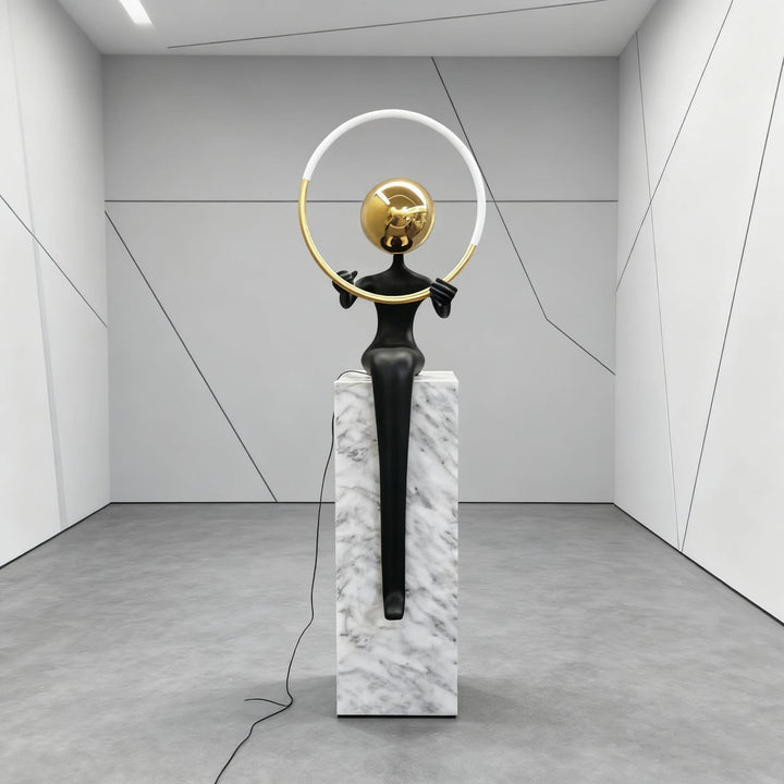 Lymora Sculpture Floor Lamp – Art Deco Decorative Lighting