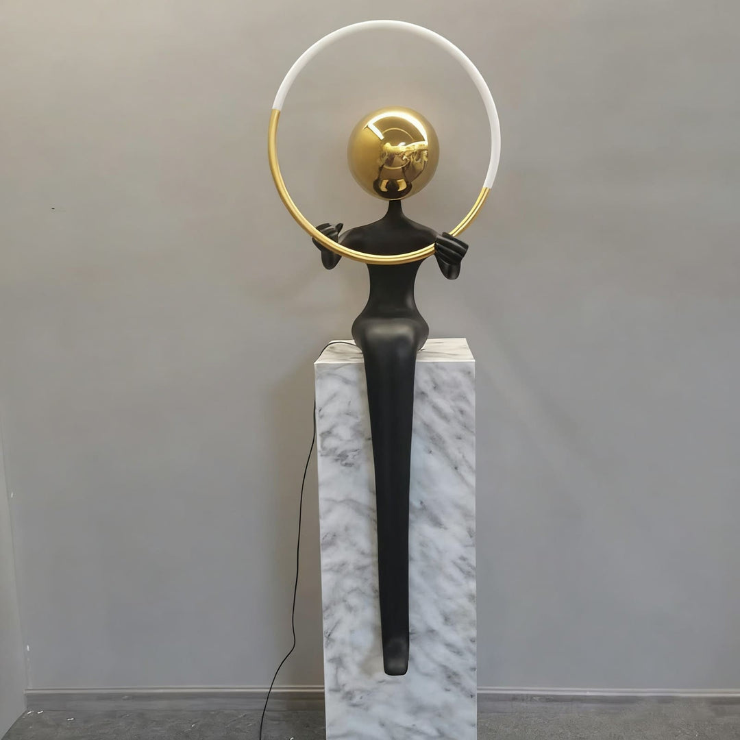 Lymora Sculpture Floor Lamp – Art Deco Decorative Lighting