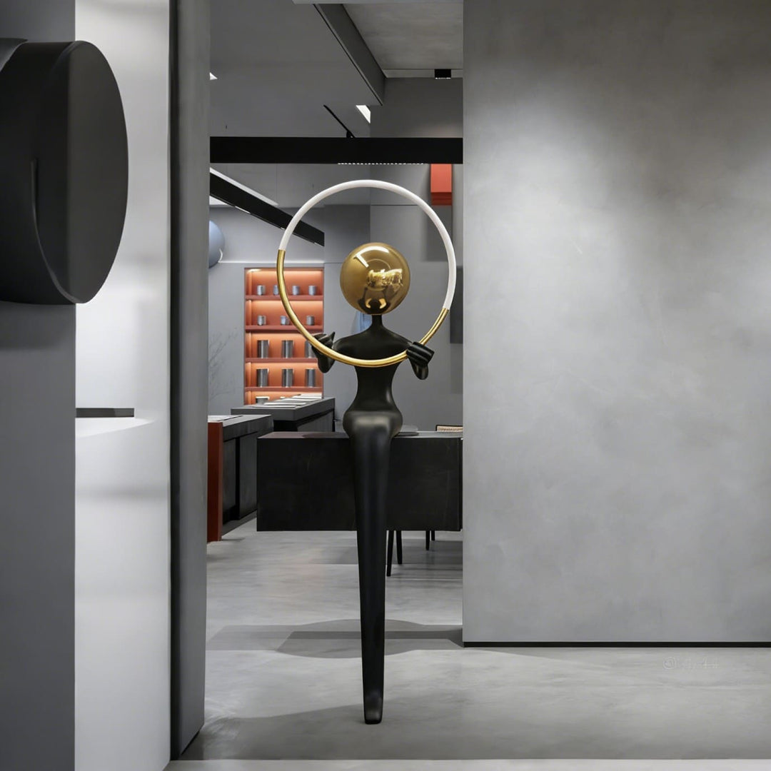 Lymora Sculpture Floor Lamp – Art Deco Decorative Lighting