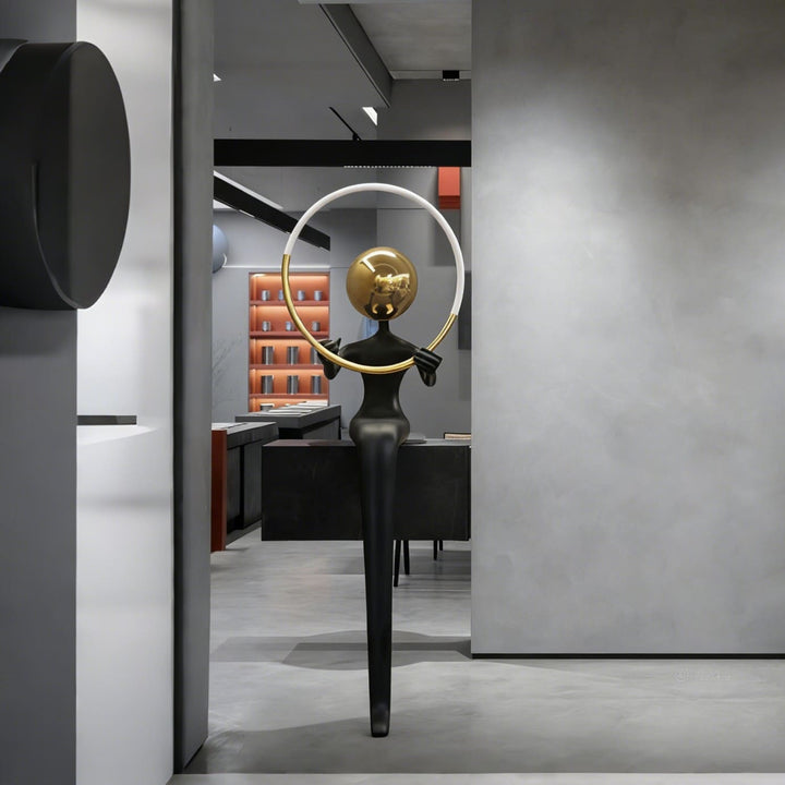 Lymora Sculpture Floor Lamp – Art Deco Decorative Lighting