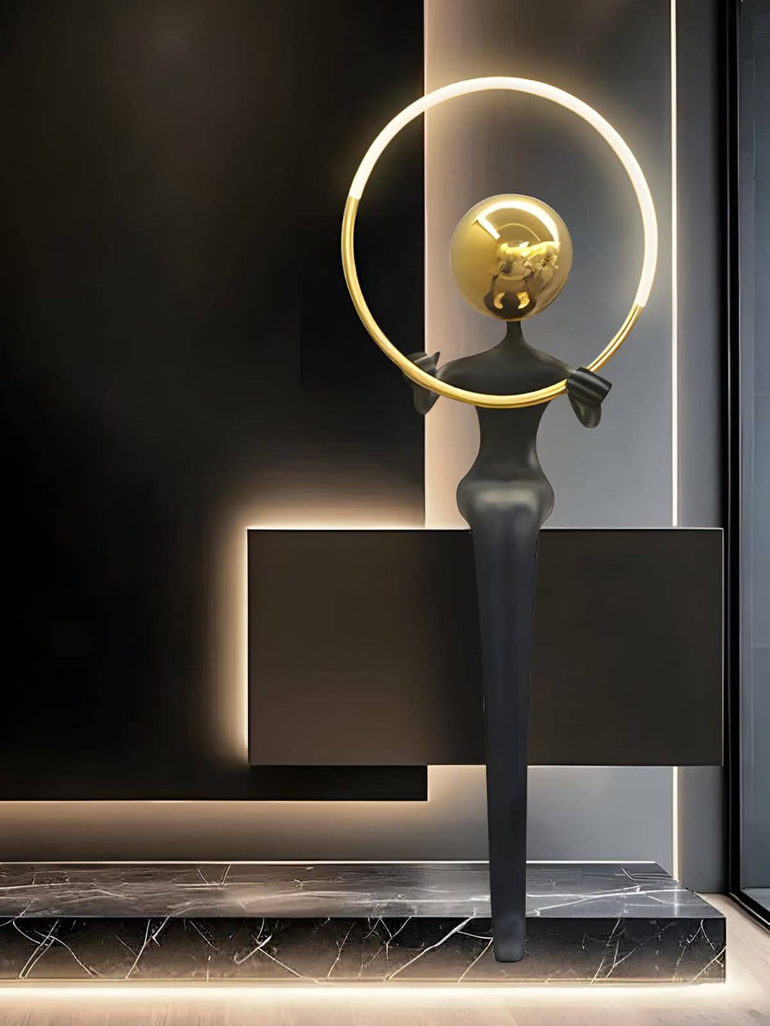 Lymora Sculpture Floor Lamp – Art Deco Decorative Lighting