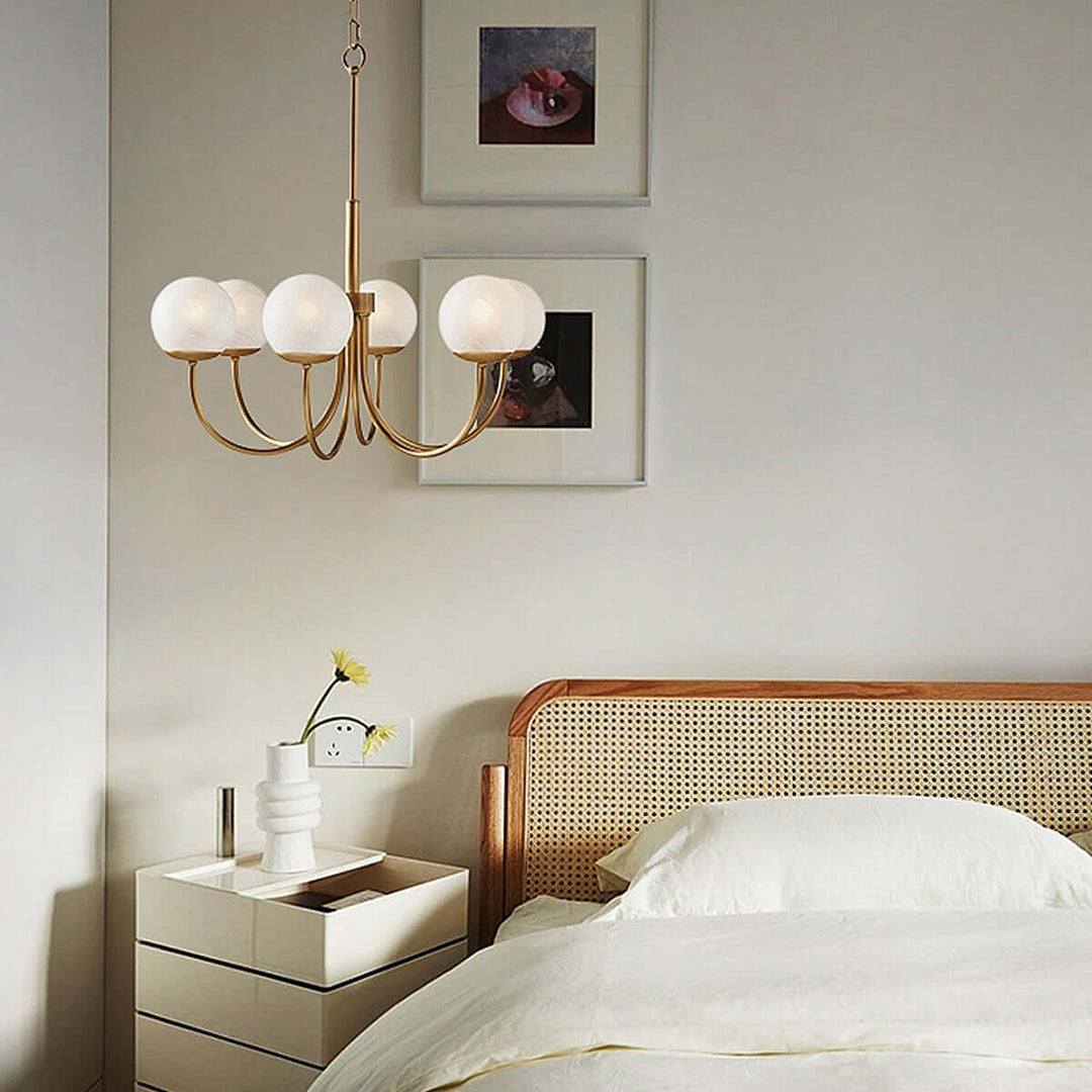 Lynix Chandelier – Nordic Minimalist Brass Chandelier