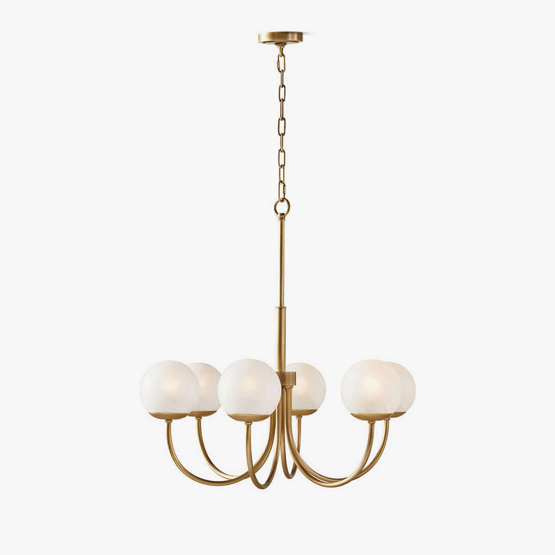 Lynix Chandelier – Nordic Minimalist Brass Chandelier