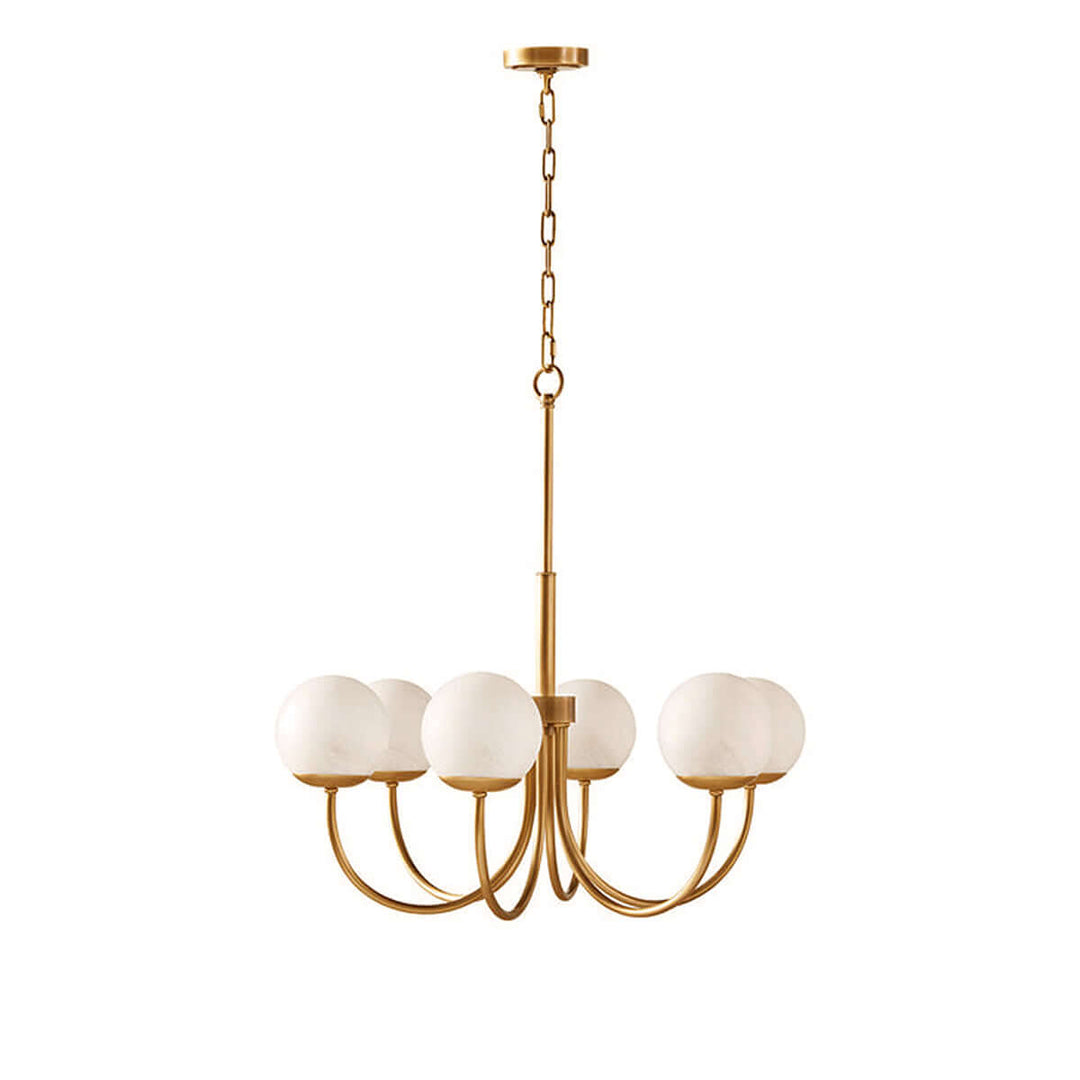 Lynix Chandelier – Nordic Minimalist Brass Chandelier