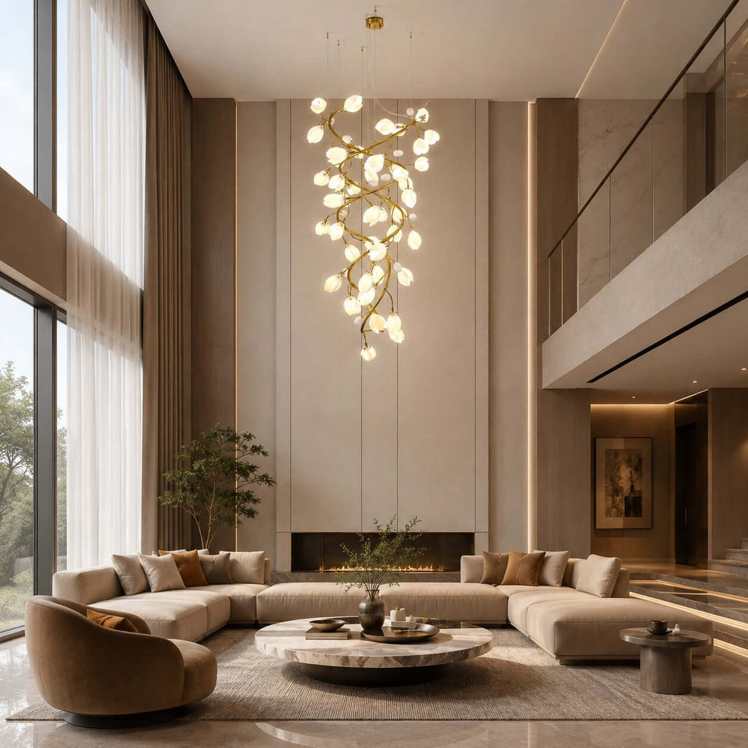 Magnolia Stairs Chandelier