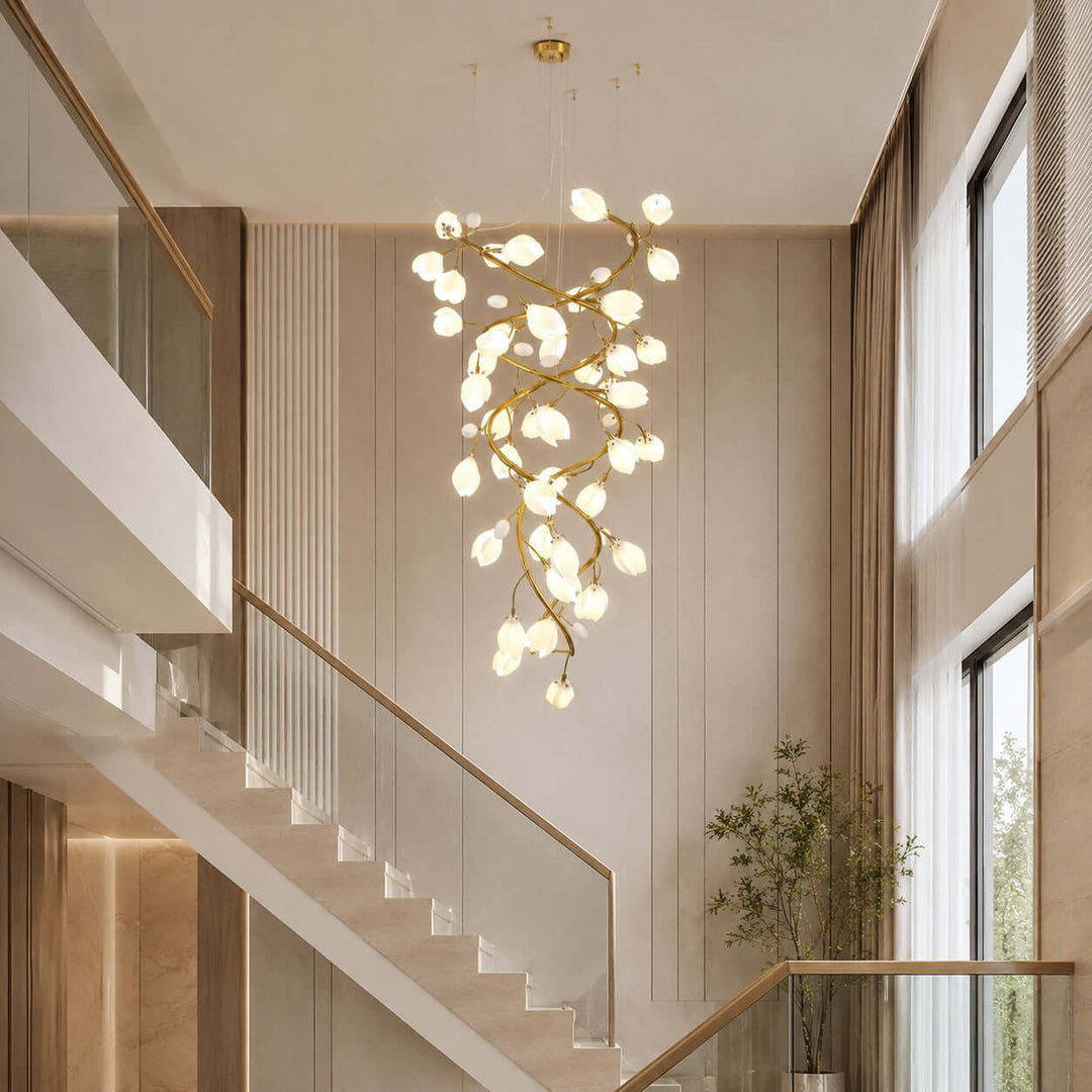 Magnolia Stairs Chandelier