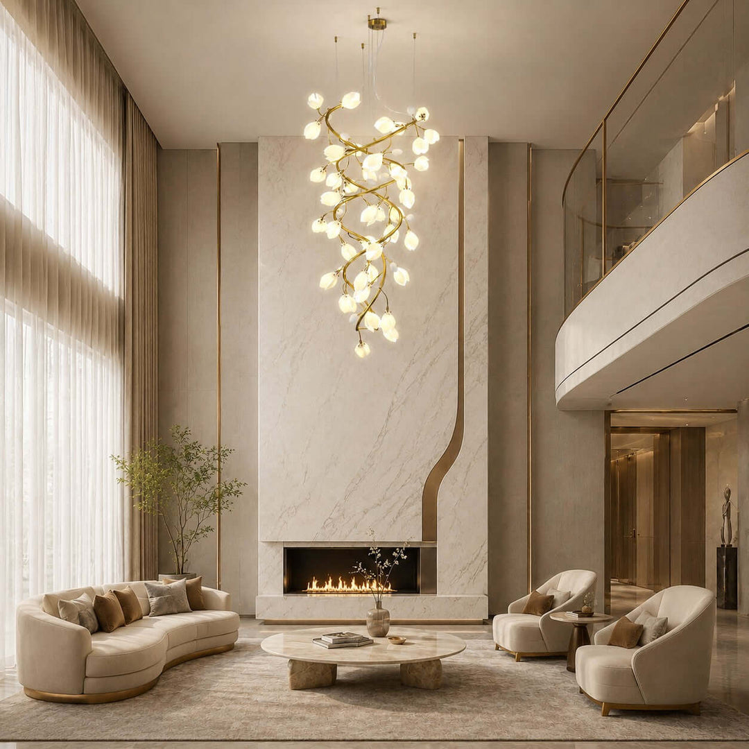Magnolia Stairs Chandelier