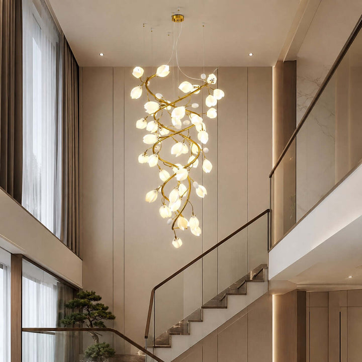 Magnolia Stairs Chandelier