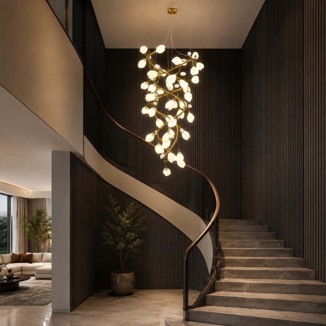 Magnolia Stairs Chandelier