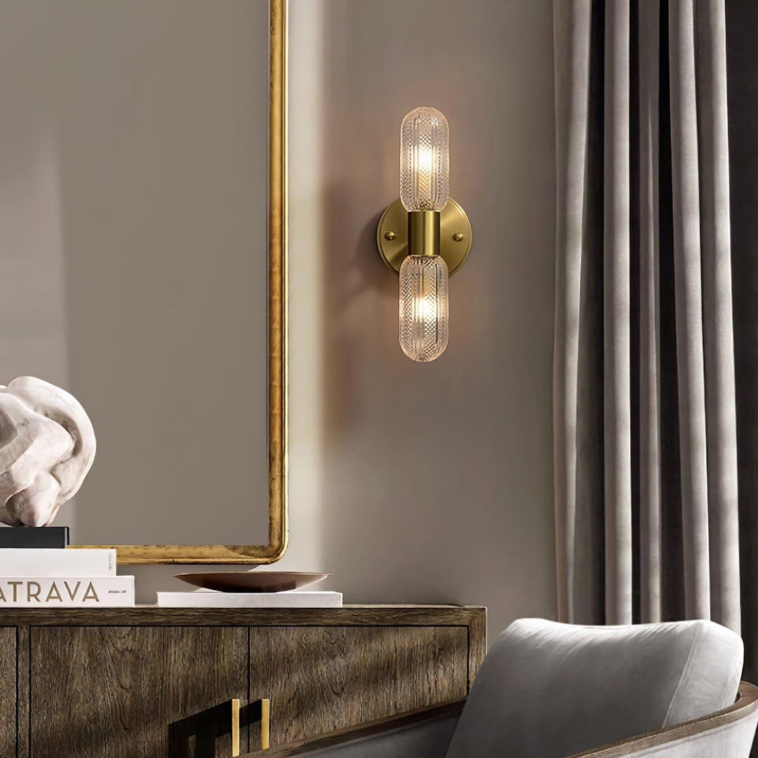Mallory Wall Lamp - Mid Century Glass Sconce | Vinlighting | Vinlighting
