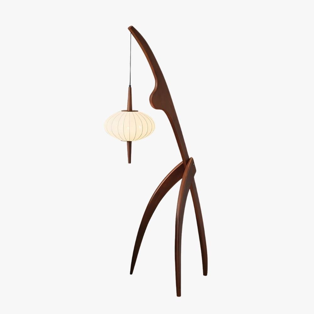 Mante Religieuse Floor Lamp - Vintage Wood Design & Bold Statement | Vinlighting | Vinlighting