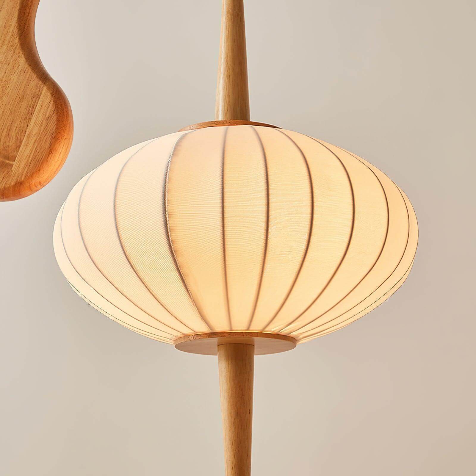 Mante Religieuse Floor Lamp - Vintage Wood Design & Bold Statement