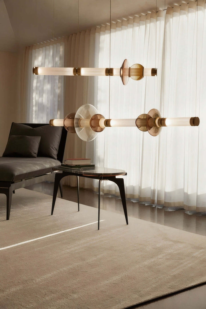 Maperu Chandelier – Modern Lightweight Linear Chandelier Design