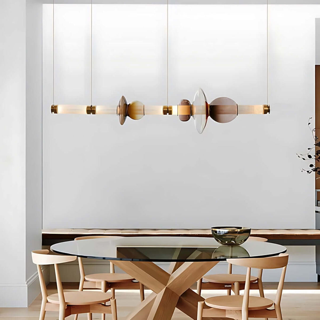 Maperu Chandelier – Modern Lightweight Linear Chandelier Design