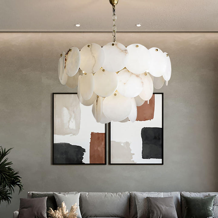 Marble Multi-Tiered Round Chandelier | Elegant Luxury Lighting | Vinlighting | Vinlighting