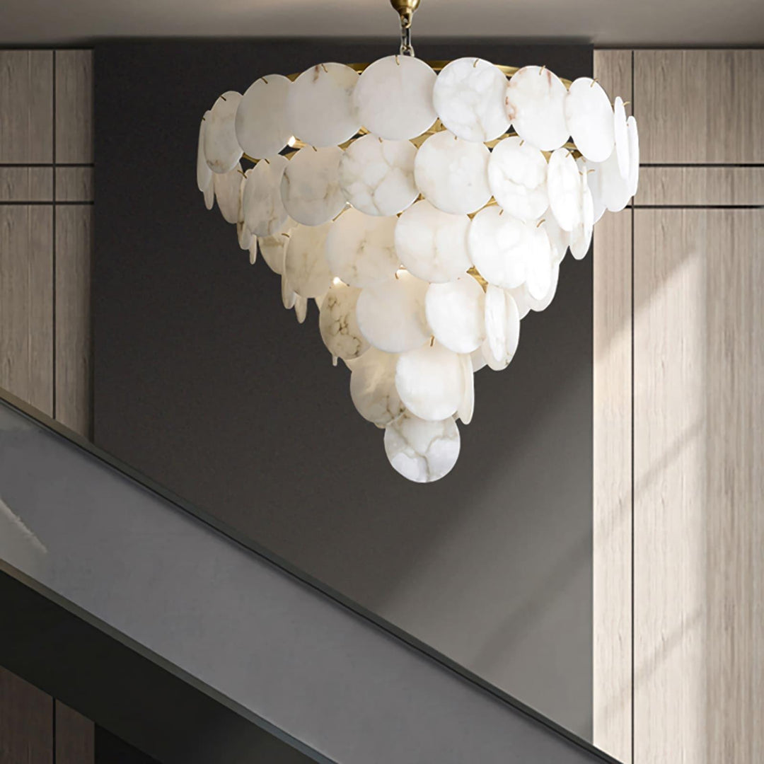 Marble Multi-Tiered Round Chandelier | Elegant Luxury Lighting | Vinlighting | Vinlighting