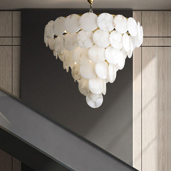 Marble Multi-Tiered Round Chandelier | Elegant Luxury Lighting | Vinlighting | Vinlighting