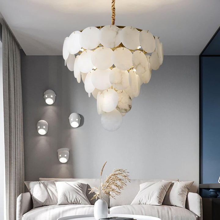Marble Multi-Tiered Round Chandelier | Elegant Luxury Lighting | Vinlighting | Vinlighting