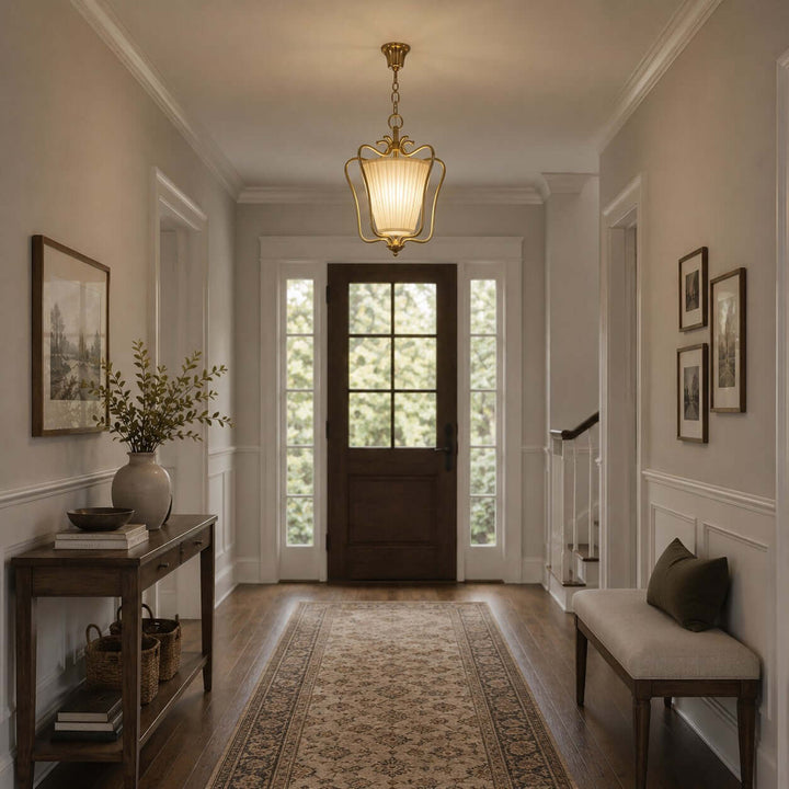 Marcella Pendant Light - Pleated Fabric Vintage Pendant Lamp | Vinlighting