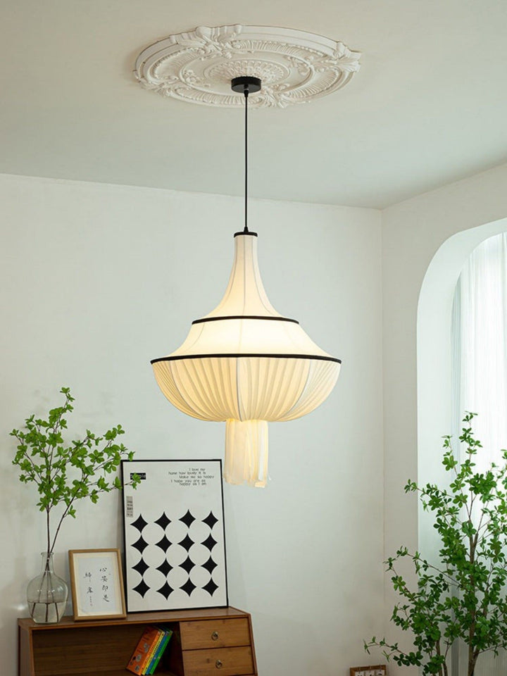 Marianna Pendant Lamp – Mid Century White Fabric for Modern Bedroom | Vinlighting