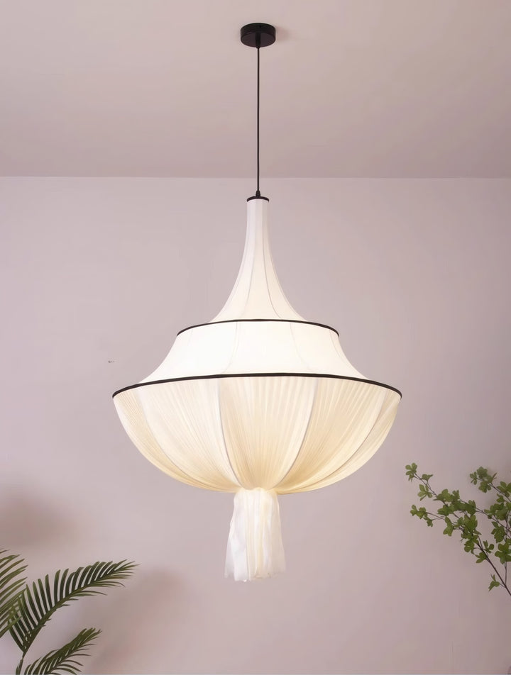 Marianna Pendant Lamp – Mid Century White Fabric for Modern Bedroom | Vinlighting